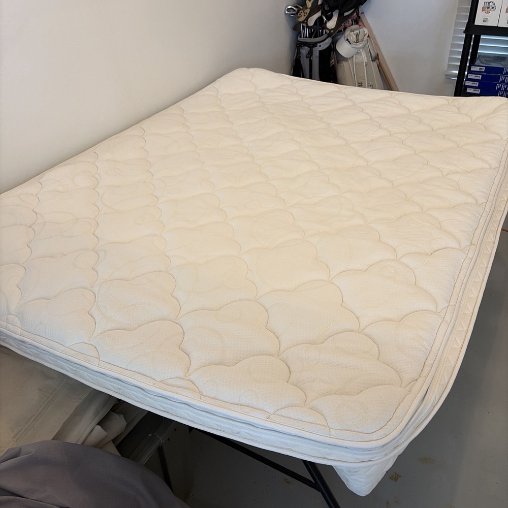 Sleep Number Queen Pillow Top Outer Cover Classic Series C4 White Replacement